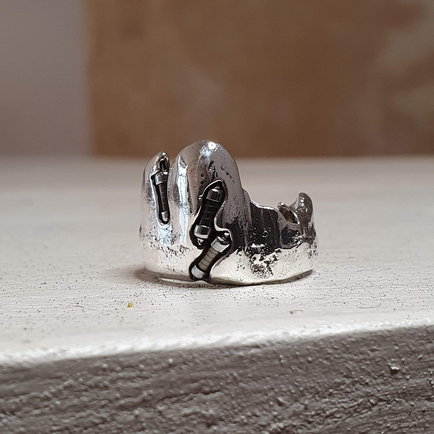 Jennifer Bronson: Silver Resistor Ring (US 7)