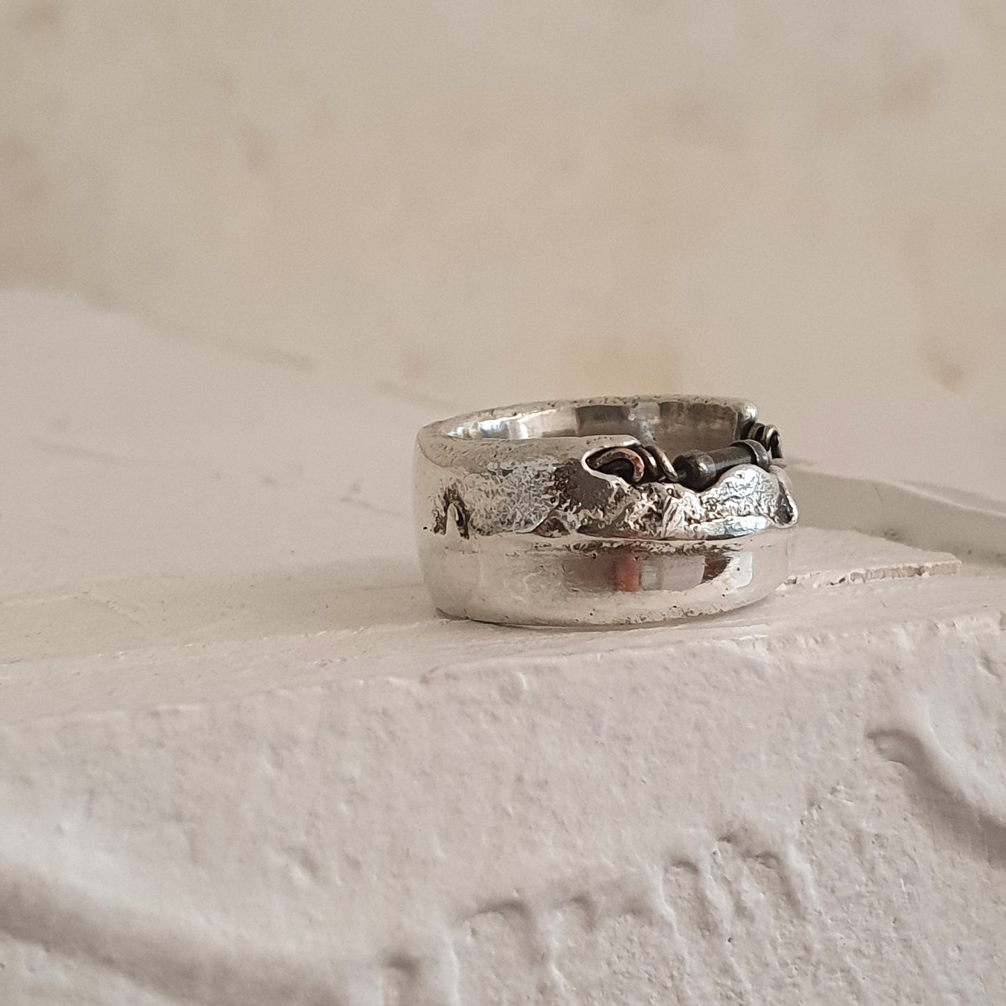 Jennifer Bronson: Silver Resistor Ring (US 5.5)