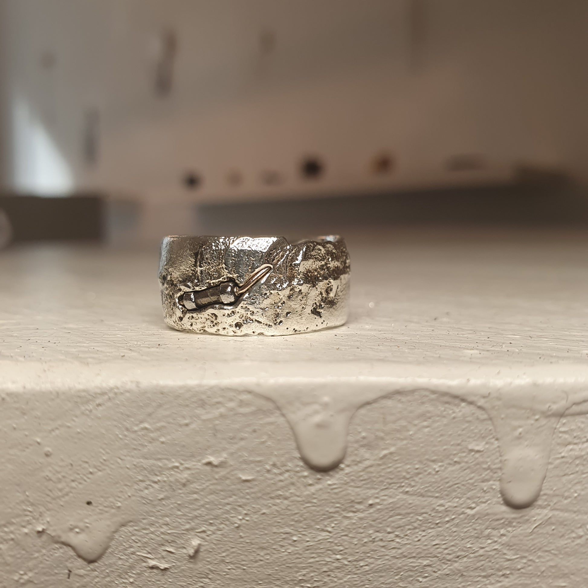 Jennifer Bronson: Silver Resistor Ring (US 7)